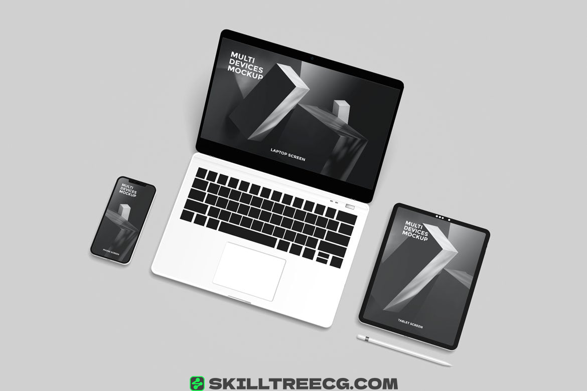 图片[3]-Multi device mockup Phone, Laptop and Tablet（370088）-技能树